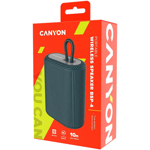 CANYON Portable Bluetooth Speaker 5W TWS FM Radio TF Card 1200mAh BSP-4